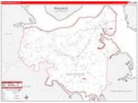 King George, Va Carrier Route Wall Map